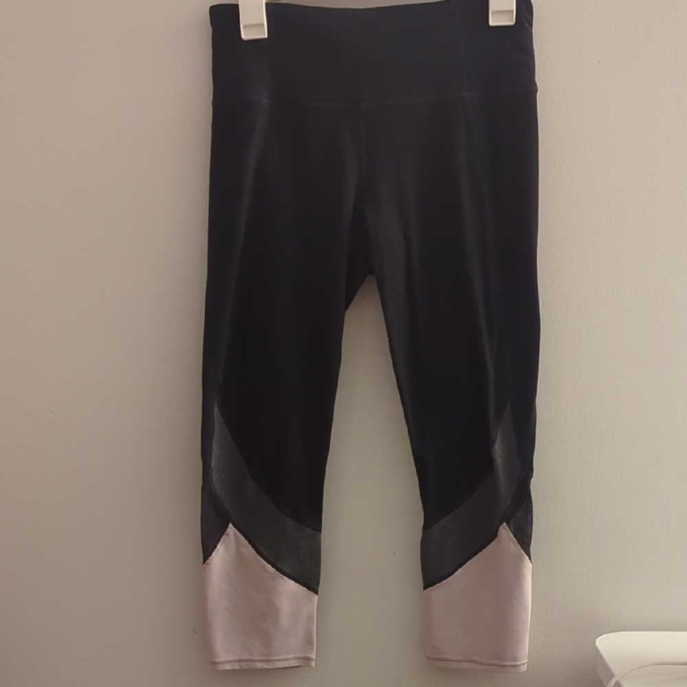 Athleta Black and Pink Leggings
